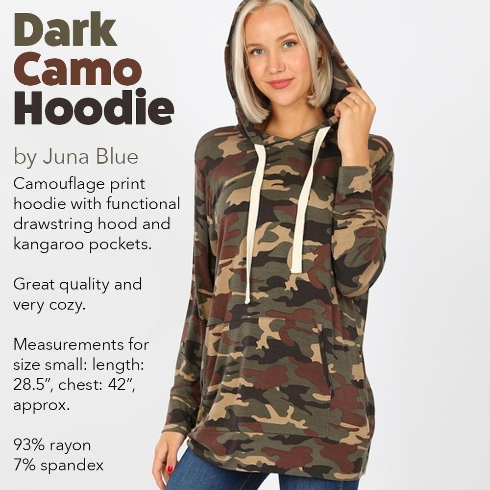 Camo Hoodie Green/Brown/Tan/Black